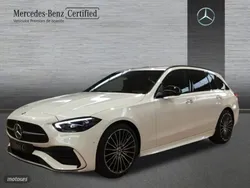 Blanco polar Usado 2024 Mercedes C300 AMG line Familiar | 58.900 €
