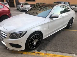 Blanco Usado 2015 Mercedes C220 AMG line Berlina | 19.900 € (Precio justo)