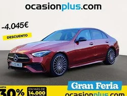 Rojo Usado 2022 Mercedes C200 Berlina | 40.455 € (Un poco caro)