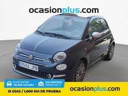 Azul Usado 2016 Fiat 500 Lounge Descapotable | 9800 € (Precio justo)