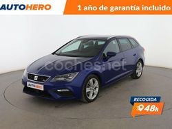 Azul Usado 2017 Seat Leon FR Familiar | 15.099 € (Precio justo)