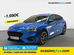 Azul Usado 2018 Ford Focus ST-Line Berlina | 17.990 € (Precio justo)