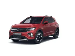 Rojo Nuevo 2025 VW T-Cross R-line SUV | 25.367 € (Un poco caro)
