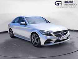 Blanco Usado 2019 Mercedes C220 AMG line Berlina | 26.850 € (Precio justo)