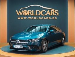 Azul Usado 2021 Mercedes CLA200 AMG line Berlina | 32.995 € (Precio justo)