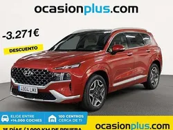 Rojo Usado 2021 Hyundai Santa Fe Style SUV | 32.719 € (Precio justo)