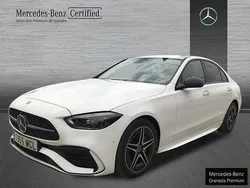 Blanco Usado 2022 Mercedes C220 AMG line Berlina | 33.900 € (Precio justo)