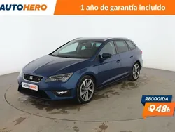 Azul Usado 2016 Seat Leon FR Familiar | 15.799 € (Precio justo)