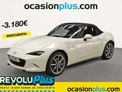 Blanco Usado 2023 Mazda MX5 Exclusive-Line Descapotable | 31.810 € (Precio justo)