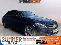Azul Usado 2017 Mercedes C220 AMG line Familiar | 22.990 € (Precio justo)