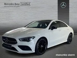 Blanco polar pintura unicolor Usado 2022 Mercedes CLA220 AMG line Berlina | 38.800 € (Precio justo)