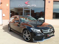 Negro Usado 2015 Mercedes C220 AMG line Familiar | 18.890 € (Precio justo)