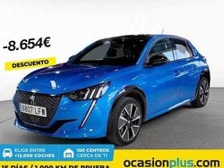 Azul Usado 2020 Peugeot e-208 GT Utilitario | 16.546 € (Precio justo)