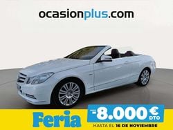 Blanco Usado 2011 Mercedes E200 Avantgarde Descapotable | 17.900 € (Precio justo)