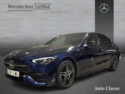 Azul Usado 2022 Mercedes C220 AMG line Berlina | 36.900 € (Precio justo)