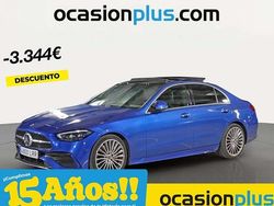 Azul Usado 2021 Mercedes C220 Berlina | 33.446 € (Precio justo)