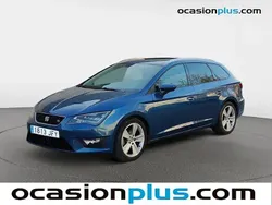 Azul Usado 2015 Seat Leon ST FR Familiar | 13.990 € (Precio justo)