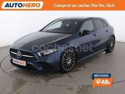 Azul Usado 2021 Mercedes A200 AMG line Berlina | 29.299 € (Precio justo)