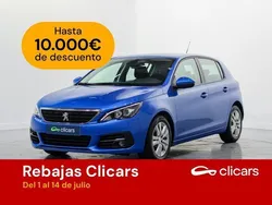 Azul Usado 2021 Peugeot 308 Active Berlina | 12.990 € (Precio justo)