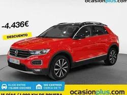 Rojo Usado 2021 VW T-Roc Advance SUV | 17.182 € (Buen precio)