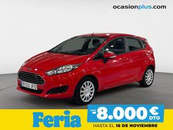 Rojo Usado 2015 Ford Fiesta Trend Utilitario | 7490 € (Precio justo)