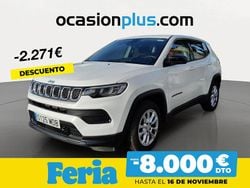 Blanco Usado 2022 Jeep Compass Longitude SUV | 24.990 € (Un poco caro)