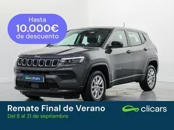 Gris Usado 2024 Jeep Compass Longitude SUV | 29.290 € (Precio justo)