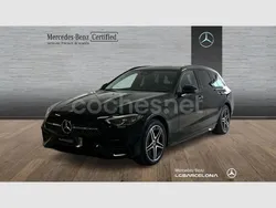 Negro Usado 2023 Mercedes C300e AMG line Familiar | 49.900 € (Buen precio)