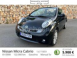 Negro Usado 2008 Nissan Micra C+C Descapotable | 5900 €
