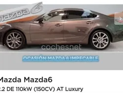 Gris / plata Usado 2016 Mazda 6 Luxury Berlina | 13.600 € (Precio justo)