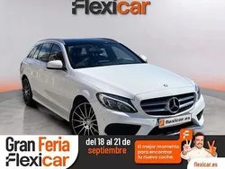 Blanco Usado 2015 Mercedes C220 AMG line Familiar | 18.990 € (Precio justo)