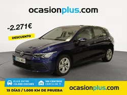 Azul Usado 2022 VW Golf VIII Life | 21.890 € (Buen precio)