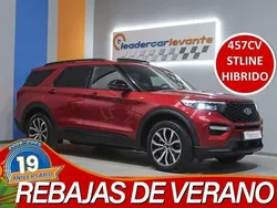 Rojo Usado 2021 Ford Explorer ST-Line SUV | 46.900 € (Buen precio)