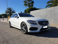 Blanco Usado 2015 Mercedes C220 AMG line Familiar | 22.000 € (Un poco caro)