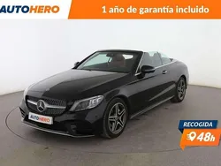 Negro Usado 2021 Mercedes C220 AMG line Descapotable | 36.951 € (Super precio)