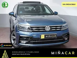 Azul Usado 2021 VW Tiguan Sportline SUV | 30.450 € (Precio justo)