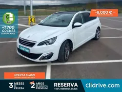 Blanco Usado 2014 Peugeot 308 Allure Familiar | 8590 € (Precio justo)