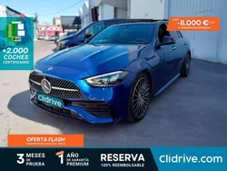 Azul Usado 2022 Mercedes C220 Berlina | 43.690 € (Un poco caro)
