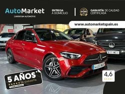 Rojo Usado 2023 Mercedes C200 AMG Line Premium Plus Berlina | 38.500 €