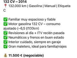 Blanco Usado 2014 Toyota Auris Live Familiar | 11.000 € (Precio justo)