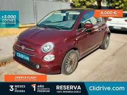 Burdeos Usado 2018 Fiat 500C Lounge Descapotable | 7890 € (Buen precio)