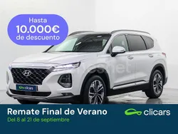 Blanco Usado 2019 Hyundai Santa Fe SUV | 26.490 € (Precio justo)