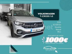 Gris / plata Usado 2021 VW T-Cross Advance SUV | 15.995 € (Precio justo)