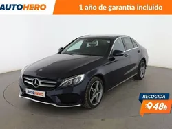 Azul Usado 2018 Mercedes C220 AMG line Berlina | 24.599 € (Precio justo)