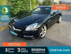 Negro Usado 2016 Mercedes SLK200 Descapotable | 18.390 € (Super precio)