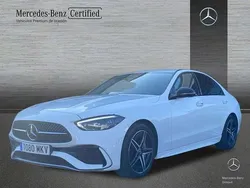Blanco Usado 2023 Mercedes C220 AMG line Berlina | 42.900 € (Precio justo)