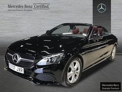 Negro Usado 2017 Mercedes C200 AMG line Descapotable | 28.900 € (Un poco caro)