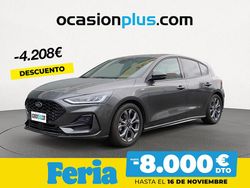 Gris / plata Usado 2024 Ford Focus ST-Line Berlina | 20.990 € (Precio justo)