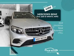 Gris / plata Usado 2019 Mercedes GLC220 AMG line SUV | 30.995 € (Precio justo)