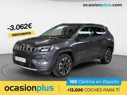 Gris Usado 2022 Jeep Compass Limited SUV | 22.990 € (Precio justo)